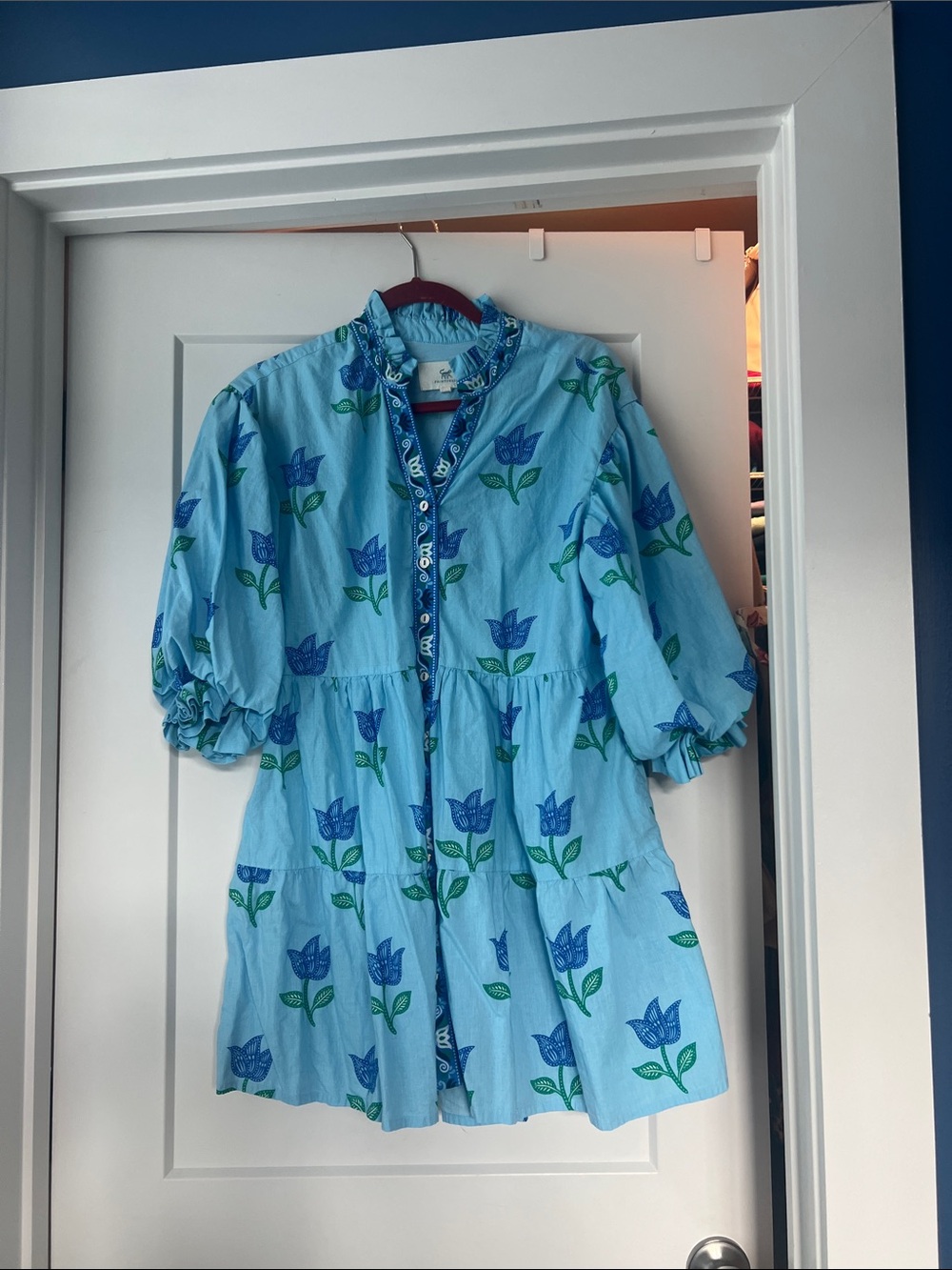 Printfresh tulip print a line dress XS